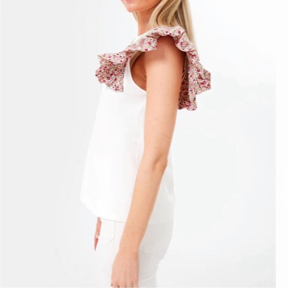 Tuckernuck HYACINTH HOUSE Floral Sleeve and White Shelby Tee NEW size 2X - Picture 10 of 12